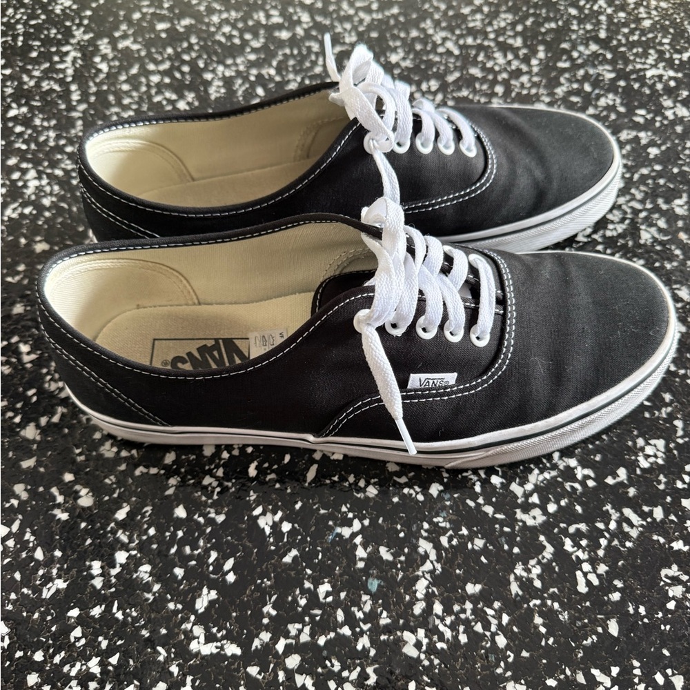 Vans Classic Authentic Black and White Sneakers